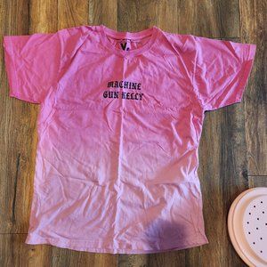 Machine Gun Kelly Tickets To My Downfall Pink Ombre Short Sleeve Tee